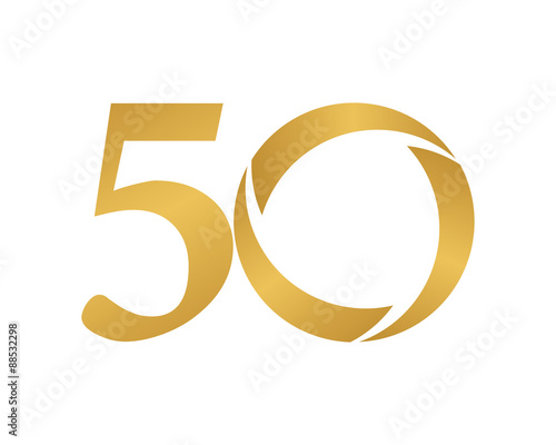 golden ring logo number 50