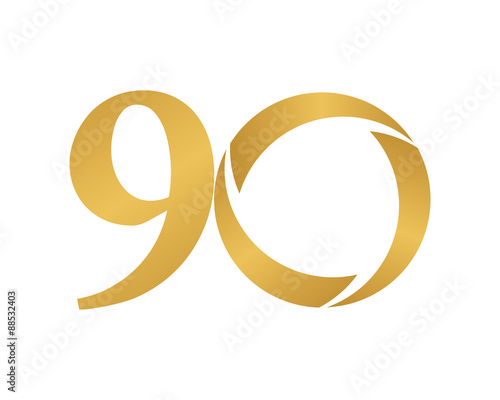 golden ring logo number 90