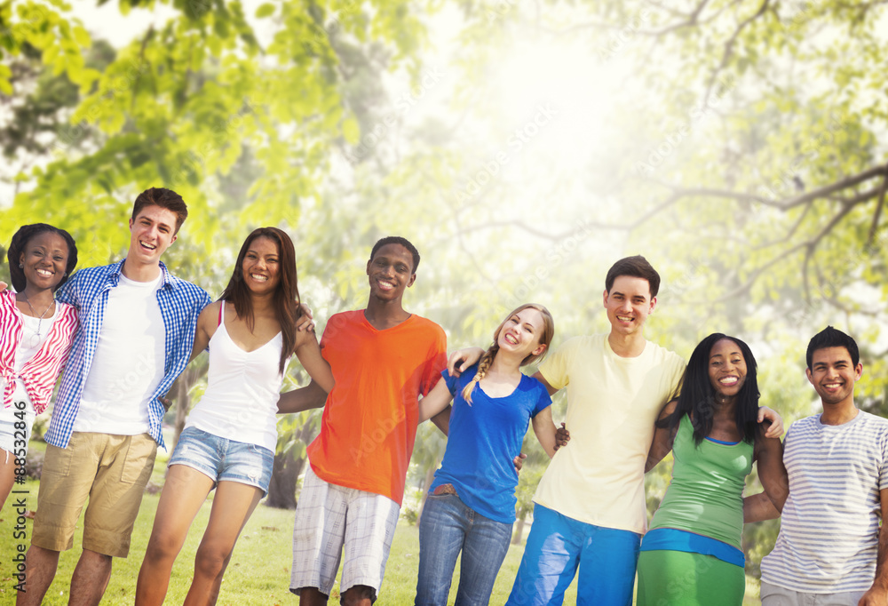 Diversity Friends Friendship Teamwork Huddle Concept Diversity Friends Friendship Teamwork Huddle Concept