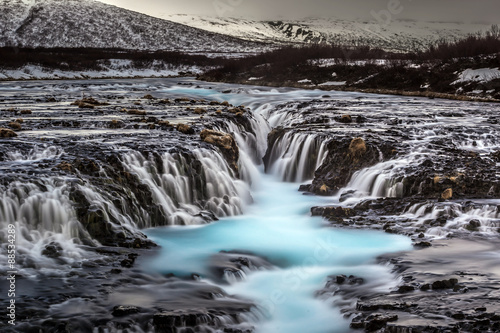 Bruarfoss waterfall in Iceland