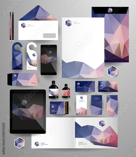 Abstract  business set in hipster style