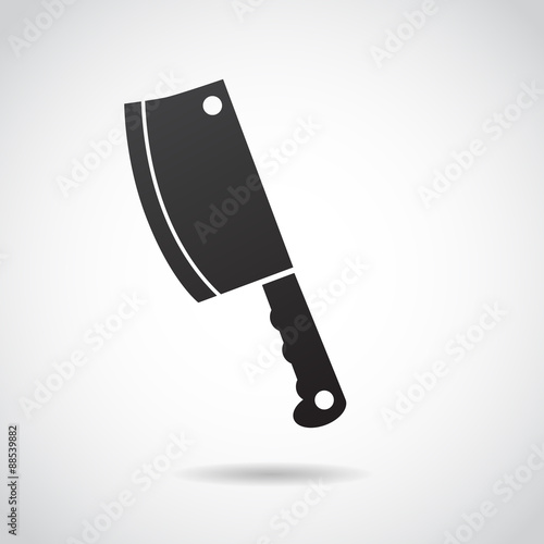 Knife, axe vector icon.
