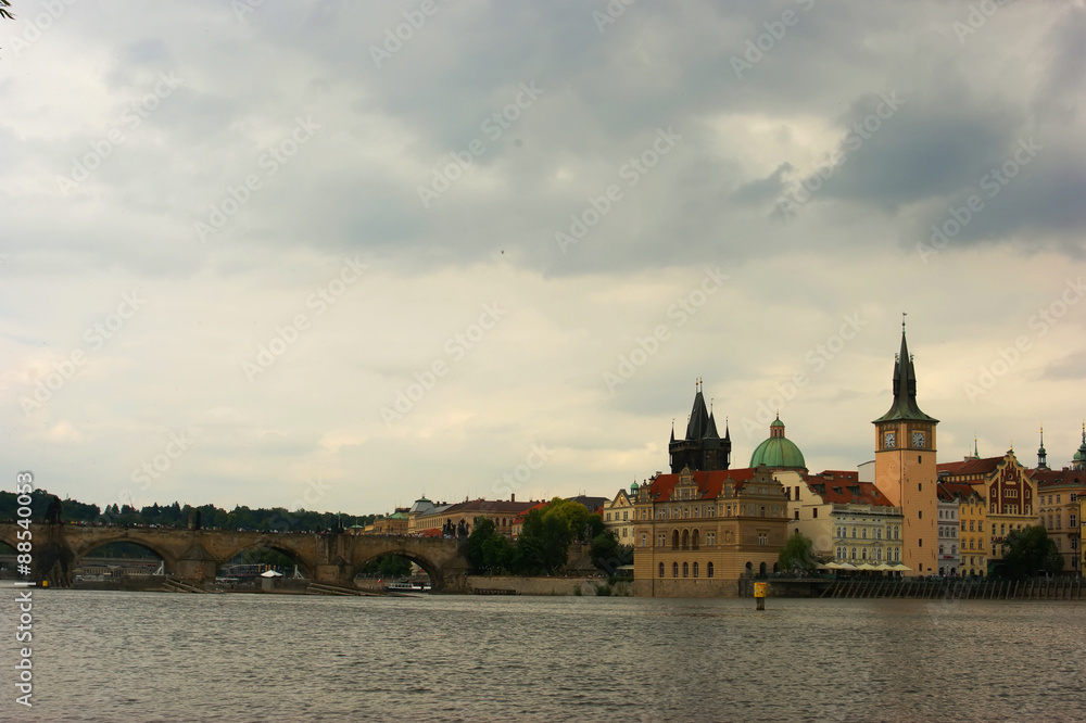 Prague, Vltava, cityscape