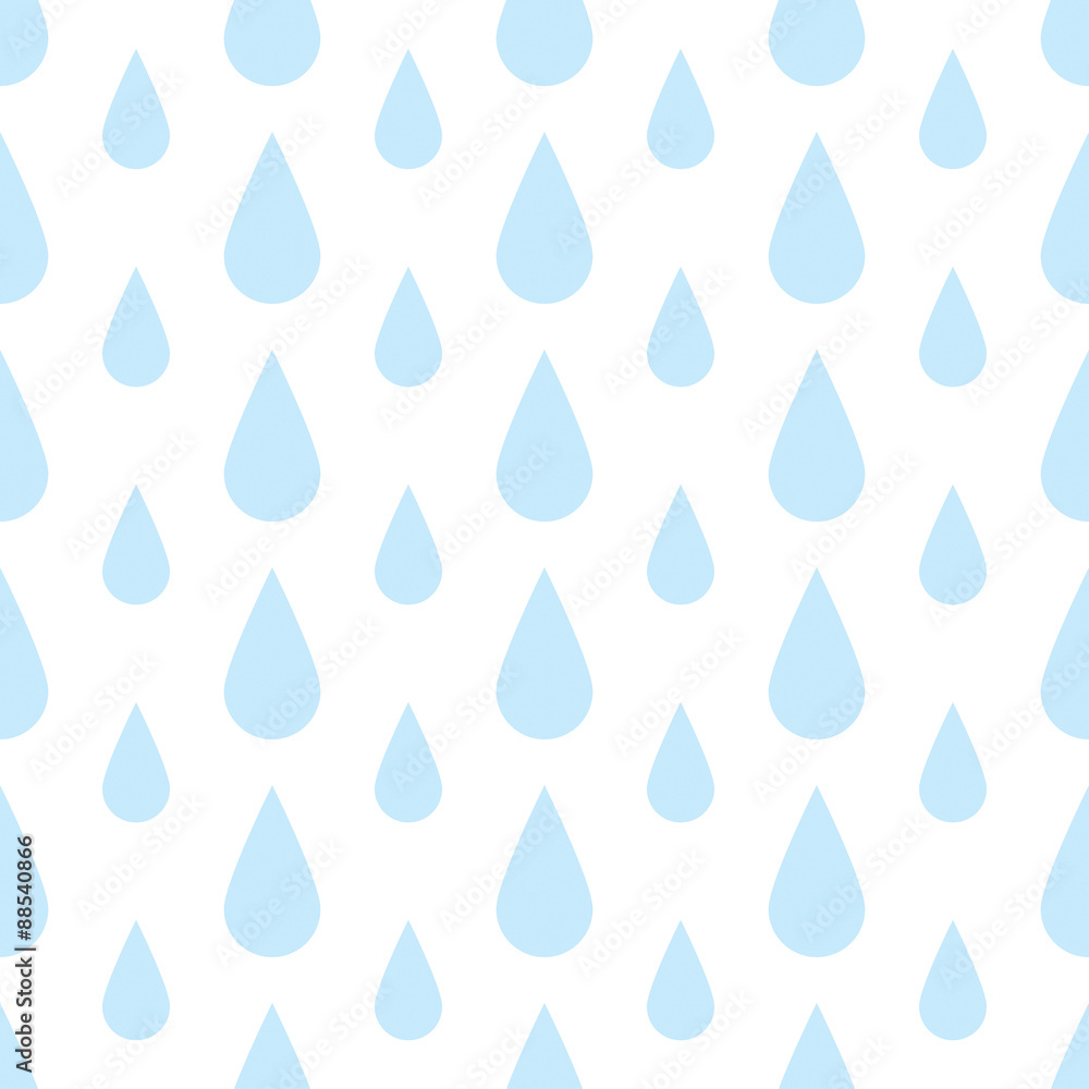The pattern of blue drops of rain The pattern of blue drops of rain
