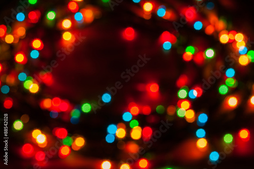 christmas lights bokeh background