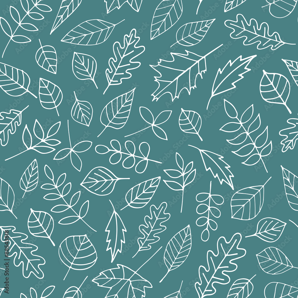 Seamless leaf pattern
