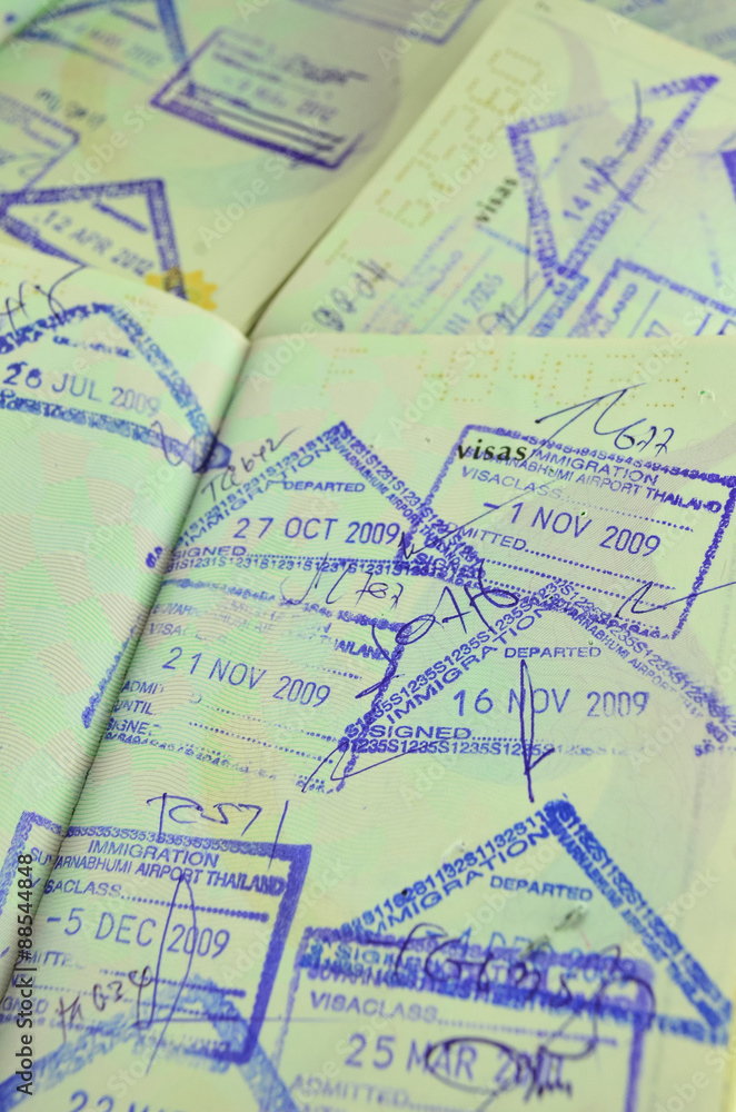 Naklejka premium Travelling passport