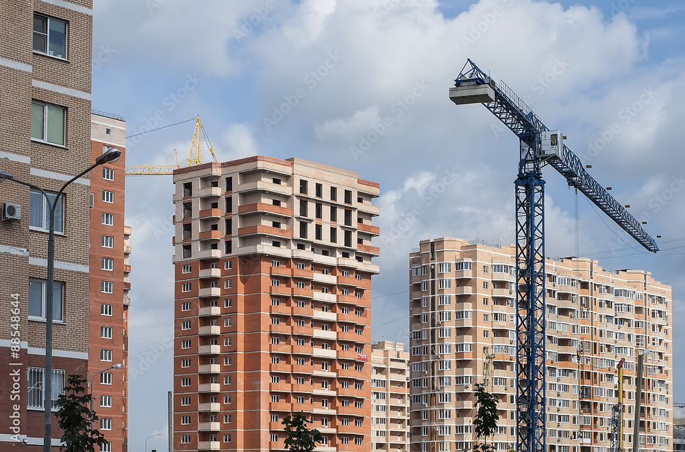 construction of a new residential neighborhood