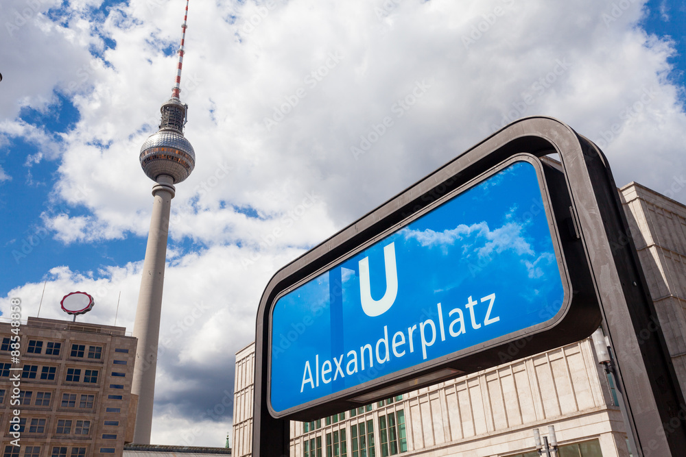 Naklejka premium Alexanderplatz Berlino
