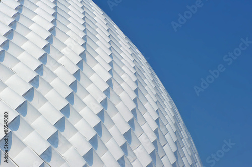abstract background - circular roof against the sky