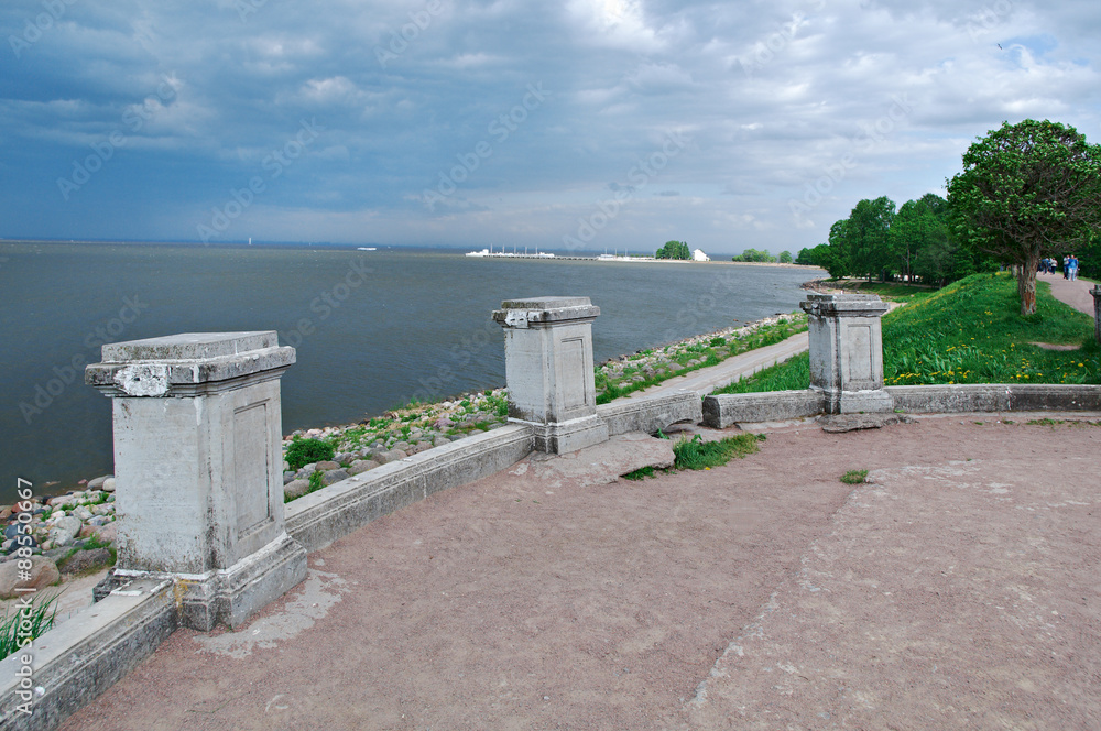 View of baltic sea from the gardens View of baltic sea from the gardens