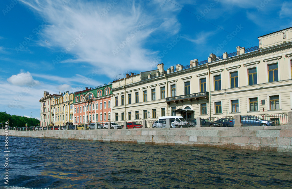 Near the Fontanka river Saint-Petersburg