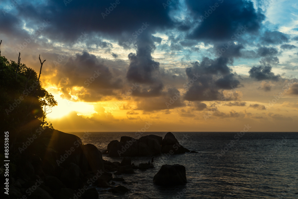 Seychellen Sonnenuntergang