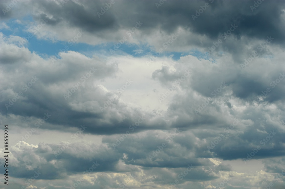 Blue sky with clouds background Blue sky with clouds background