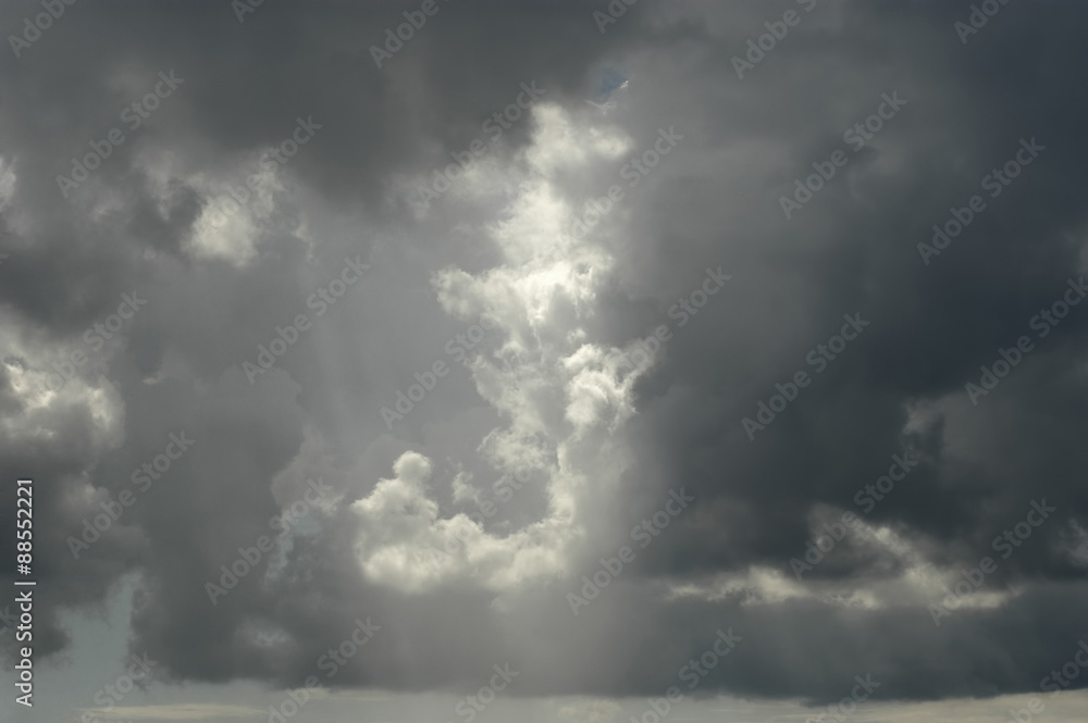 classic cloudscape. Blue sky with ornamental clouds classic cloudscape. Blue sky with ornamental clouds