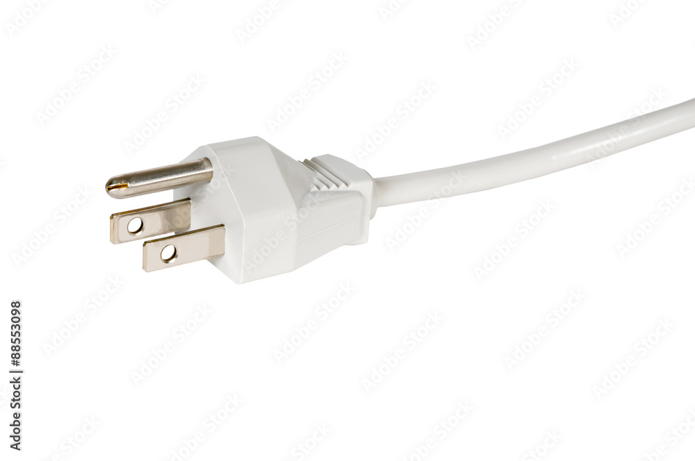 Electrical plug over white background. Electrical plug over white background.