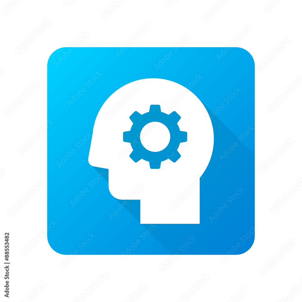 Long-Shadow Blue App Icon Design Long-Shadow Blue App Icon Design