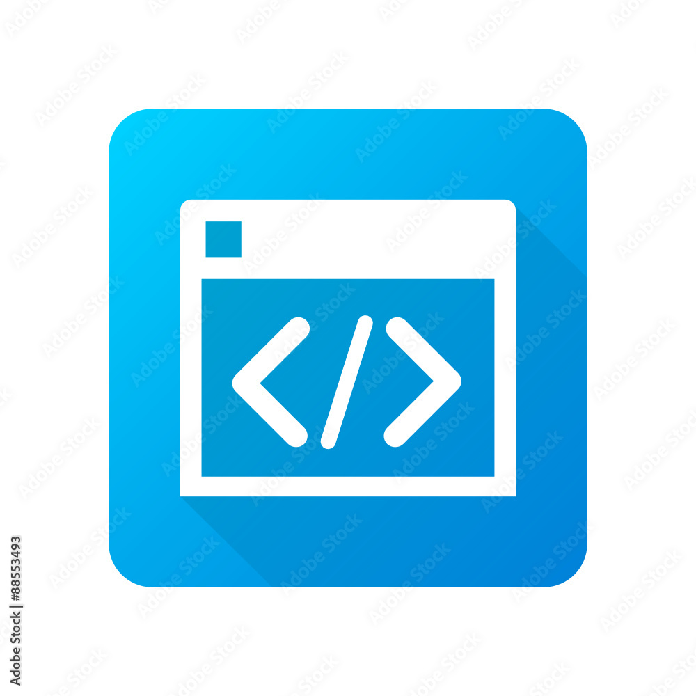 Long-Shadow Blue App Icon Design Long-Shadow Blue App Icon Design