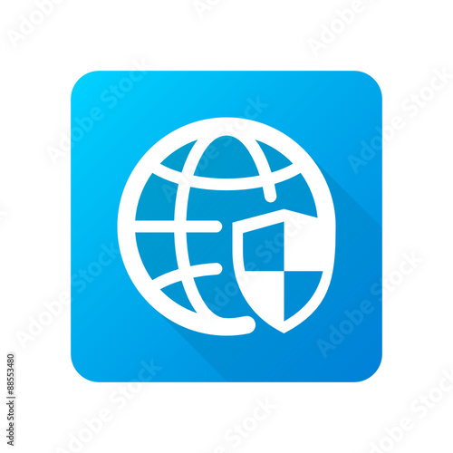 Long-Shadow Blue App Icon Design