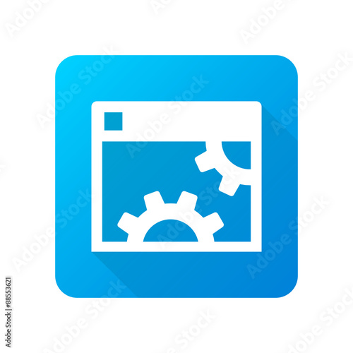 Long-Shadow Blue App Icon Design