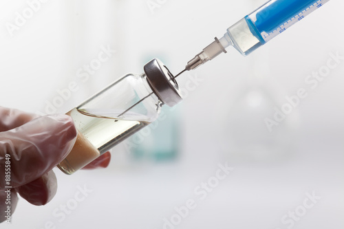 syringe with vial photo