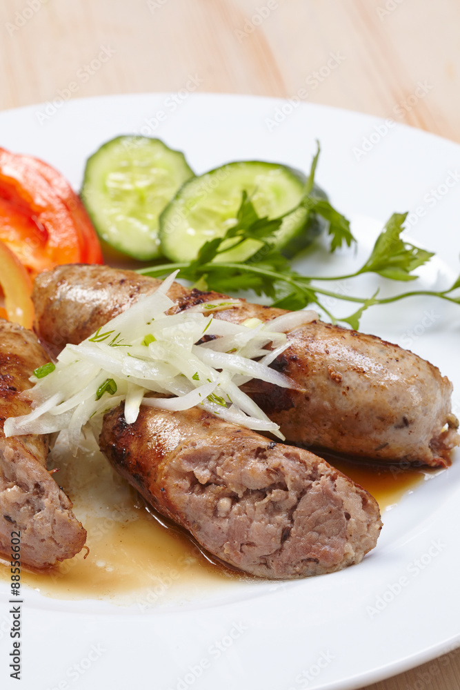 sausage with vegetables sausage with vegetables