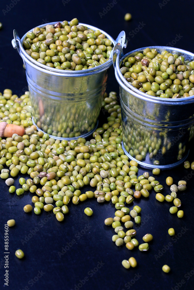 green beans dried on black background green beans dried on black background