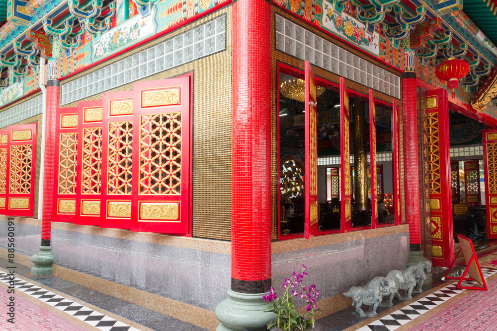 Foto The china temple architecture