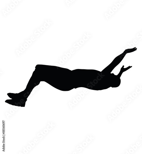 man falling down