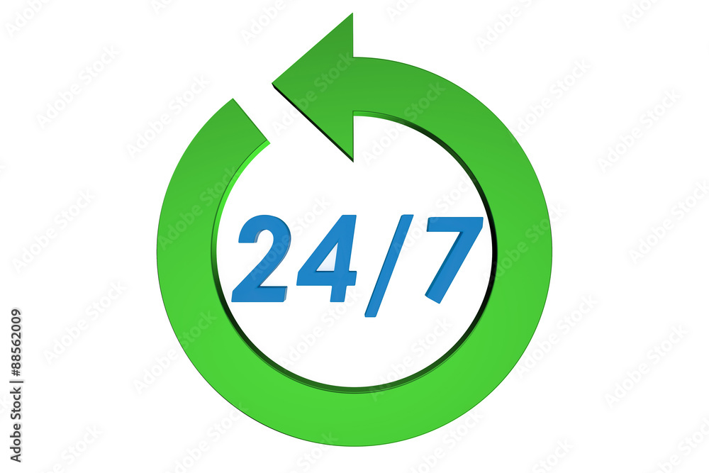 24/7 service concept 24/7 service concept