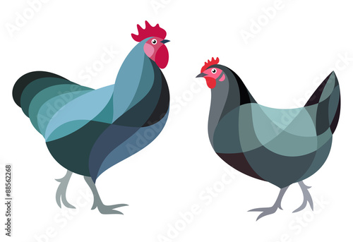 Stylized Chicken - Australorp