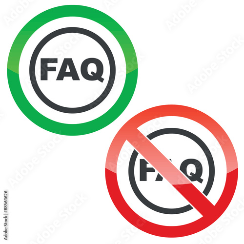 Free Download FAQ permission signs - GFXLoad