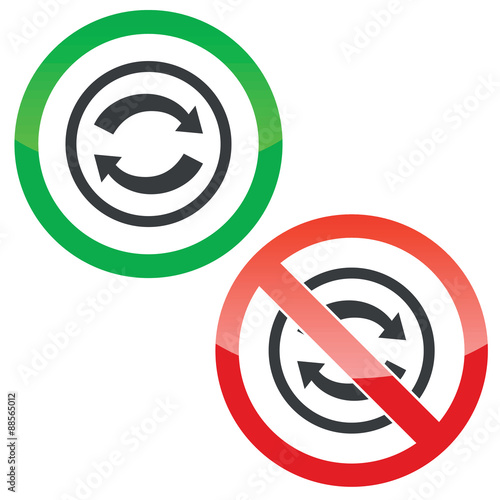 Exchange permission signs