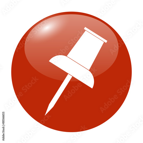 Vector push pin icon