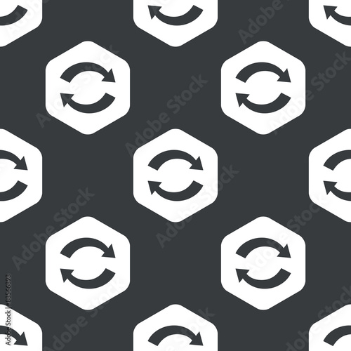 Black hexagon exchange pattern