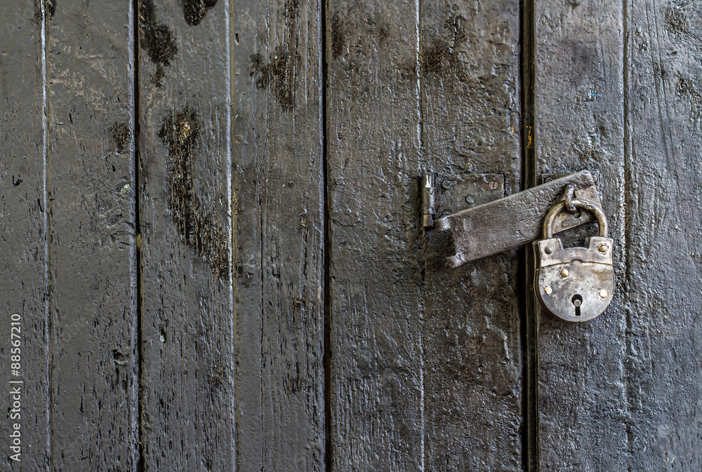 Old painted wood wall Old painted wood wall