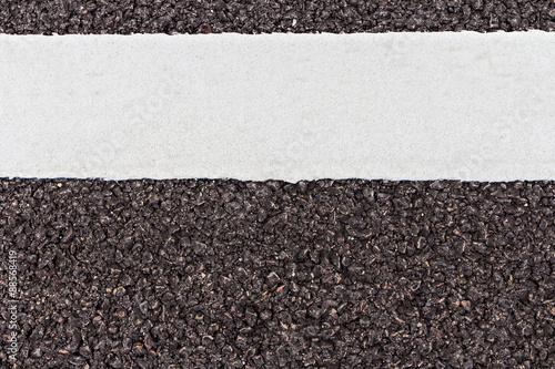 background texture of white line and asphalt road