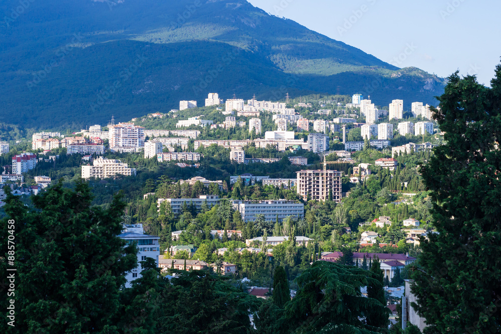 View of Yalta in Crimea