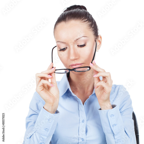 Businesswoman in glasses