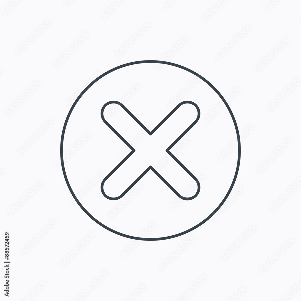 Delete icon. Decline or Remove sign. Delete icon. Decline or Remove sign.