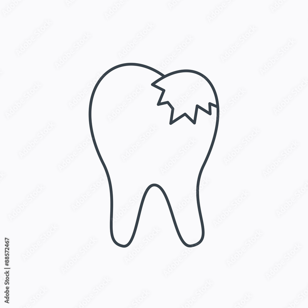 Dental fillings icon. Tooth restoration sign. Dental fillings icon. Tooth restoration sign.