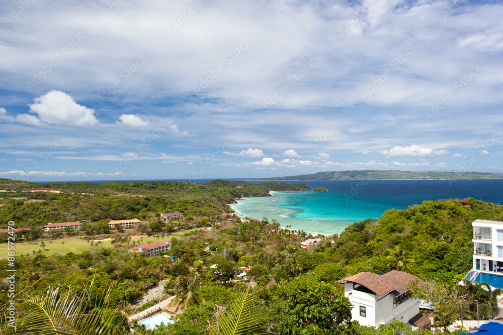 View point on island Boracay