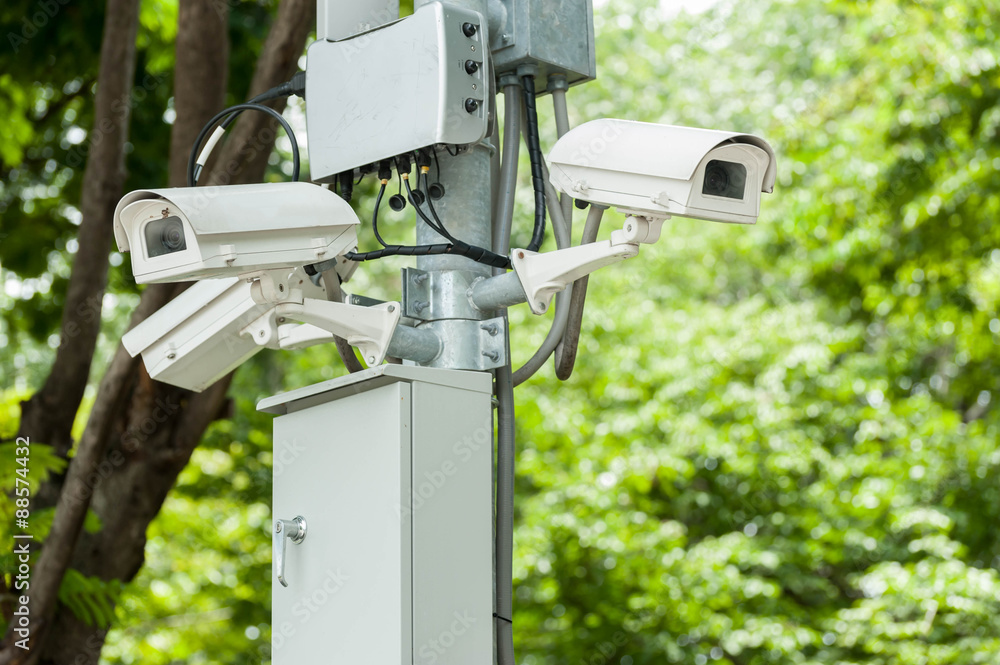 CCTV camera or surveillance operating CCTV camera or surveillance operating