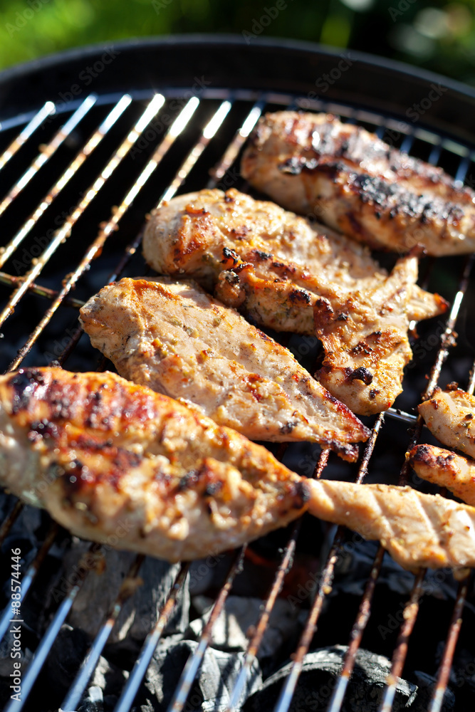 Grilled chicken breast on barbeque Grilled chicken breast on barbeque