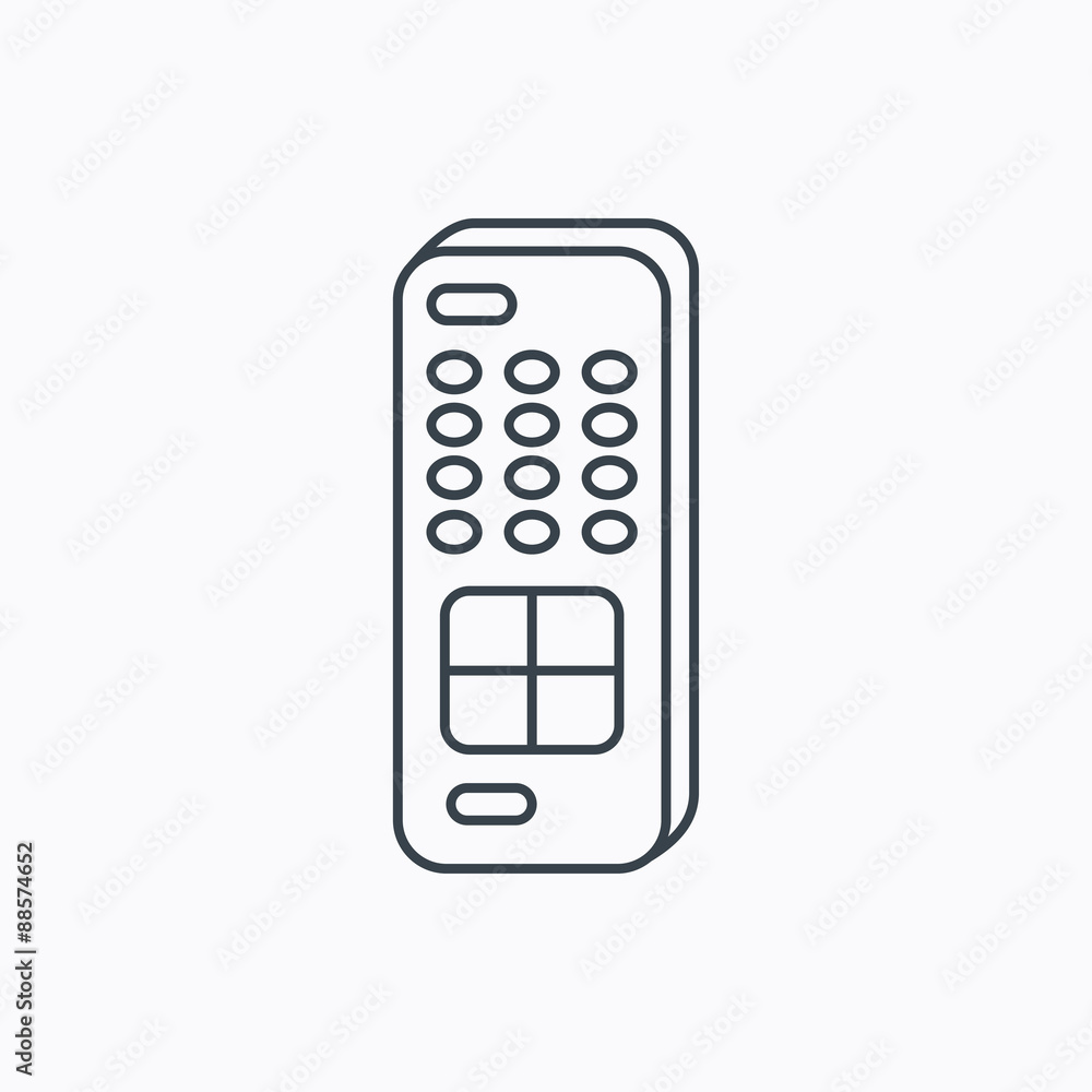 Remote control icon. TV channels sign. Remote control icon. TV channels sign.