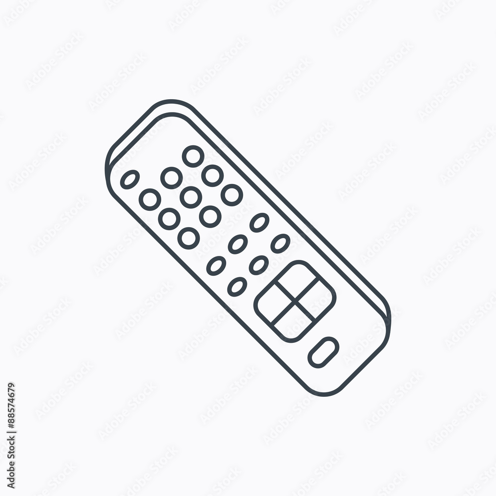 Remote control icon. TV channels sign. Remote control icon. TV channels sign.