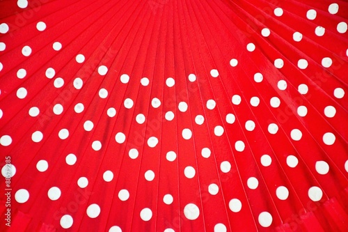 Flamenco fan, close-up view