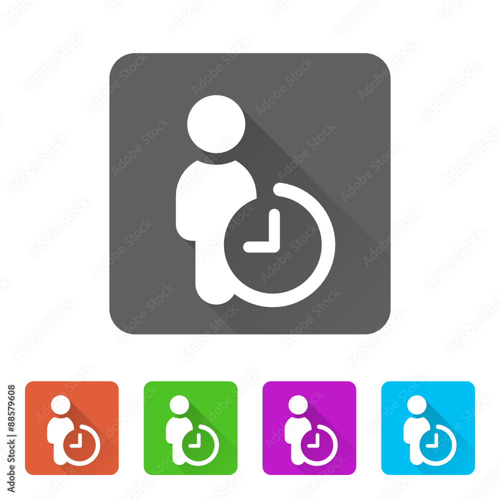 App Icon Long Shadow - 5 Colors App Icon Long Shadow - 5 Colors