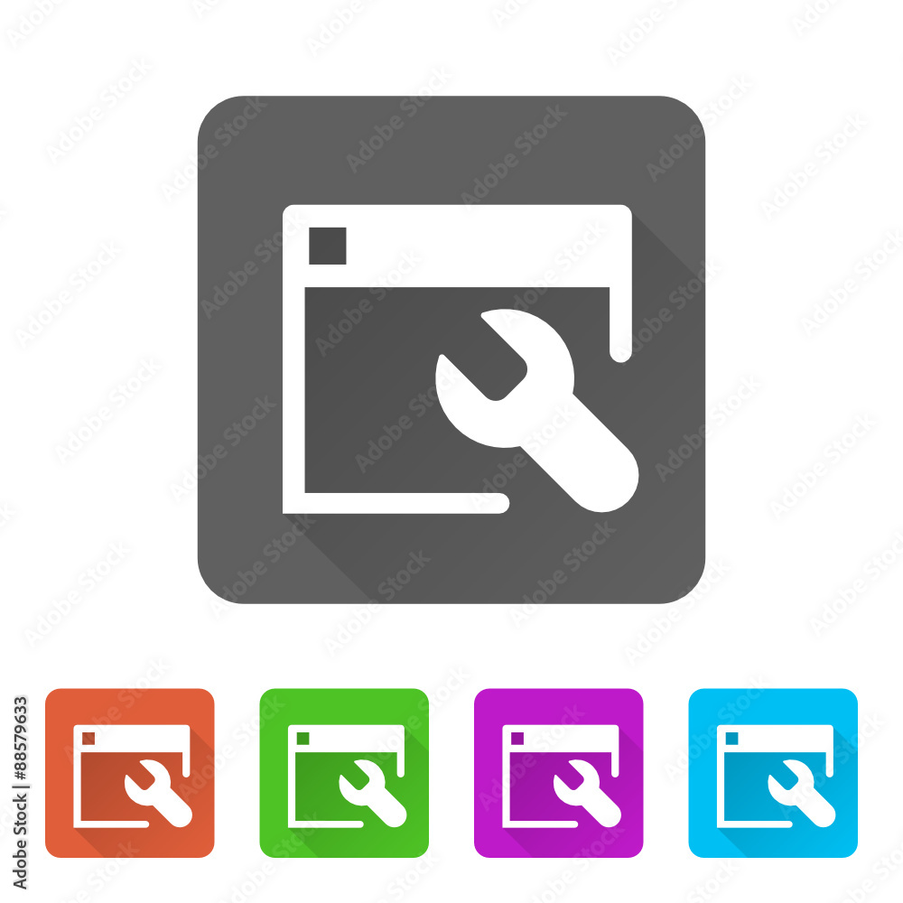 App Icon Long Shadow - 5 Colors App Icon Long Shadow - 5 Colors