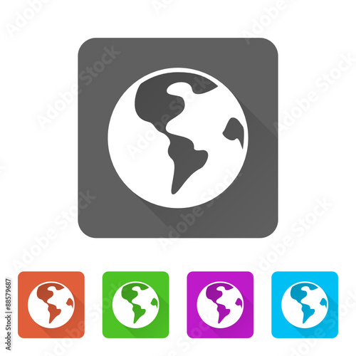 App Icon Long Shadow - 5 Colors